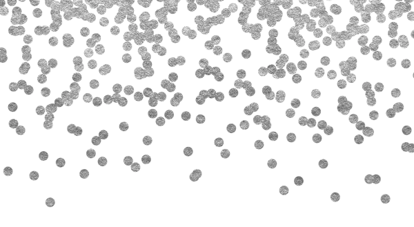 Falling Silver Confetti Dots PNG Transparent