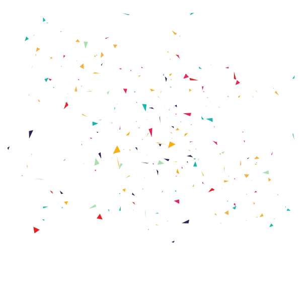 Colorful Triangle Confetti PNG Transparent