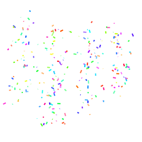Falling Confetti PNG Transparent Background