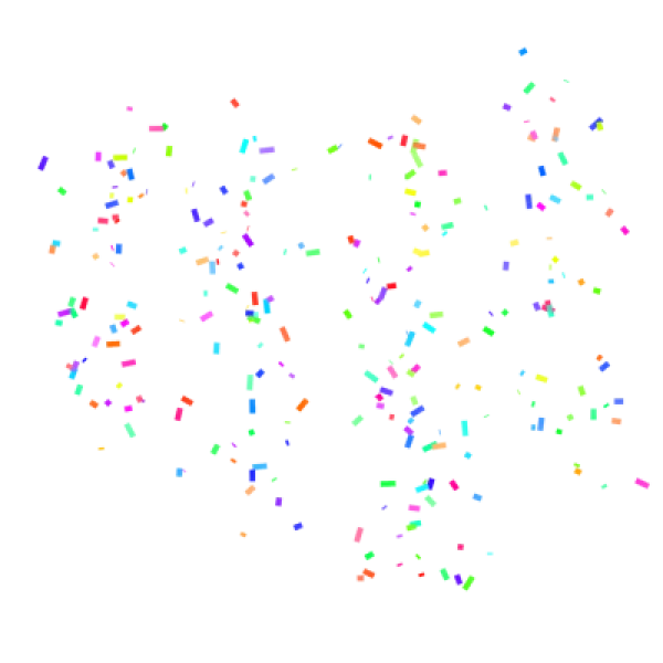 Colorful Confetti PNG Transparent Background