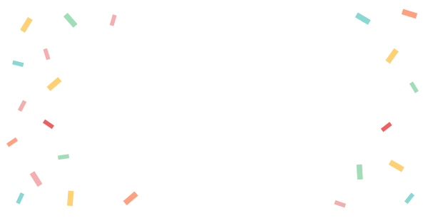 Colorful Pastel Confetti Border PNG