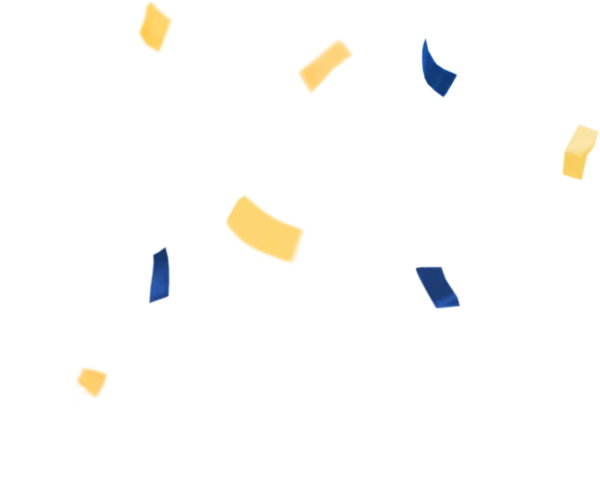 Falling Confetti PNG Transparent Background