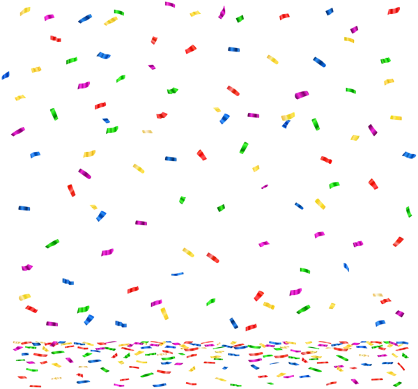 Falling Confetti Transparent PNG