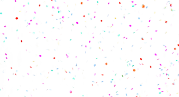 Colorful Confetti Sprinkles PNG Transparent Background