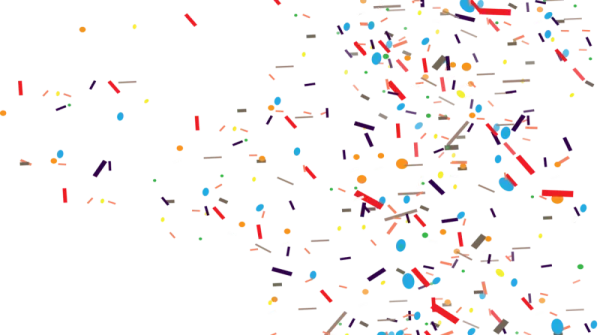 Colorful Confetti Burst PNG Transparent Background