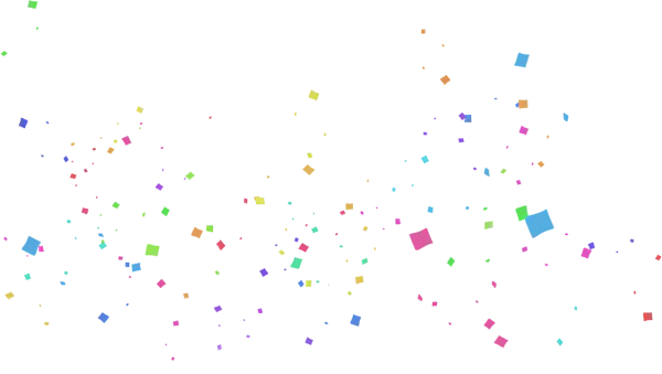Colorful Confetti Explosion PNG Transparent Background