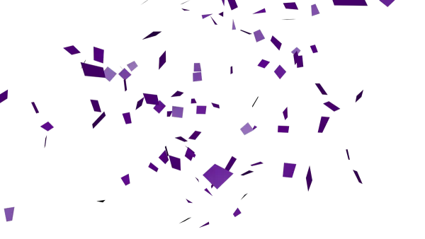 Falling Purple Confetti PNG Transparent Background