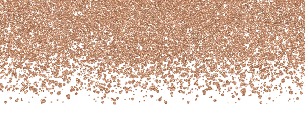 Falling Rose Gold Glitter PNG Transparent Background