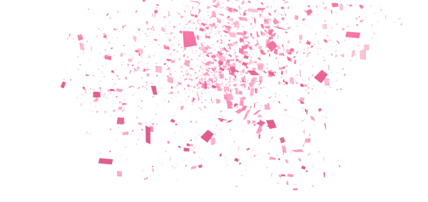 Pink Confetti Explosion PNG Transparent Background