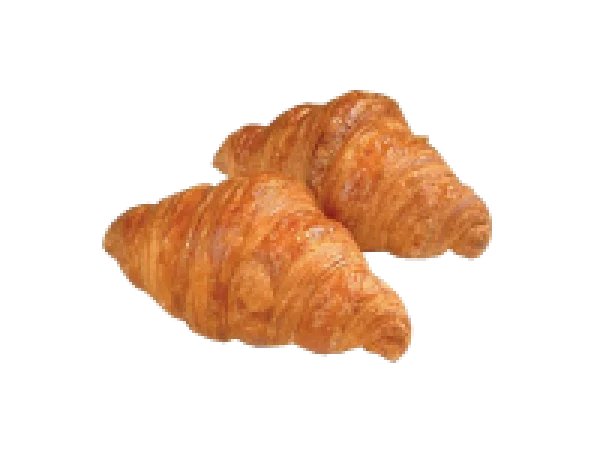 Two Golden Croissants PNG Transparent Background