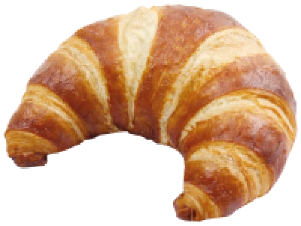 Golden Croissant PNG Transparent Background