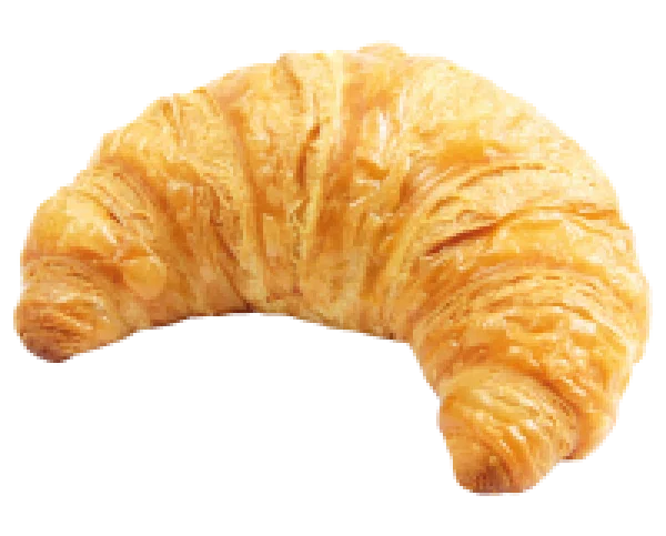 Golden Croissant PNG Transparent Background