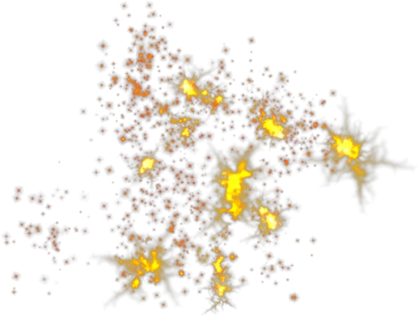 Golden Sparkles PNG Transparent Background
