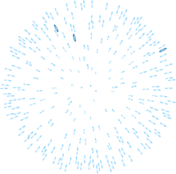 Abstract Blue Starburst PNG Transparent Background