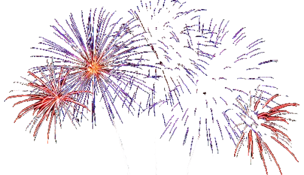 Colorful Fireworks Explosion PNG Transparent Background