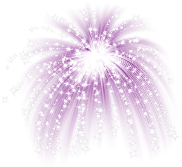 Purple Fireworks Burst PNG Transparent Background