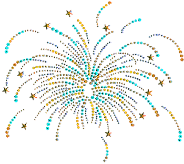 Vibrant Firework Burst PNG Transparent Background