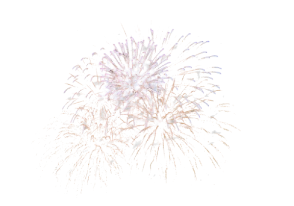 Vibrant Fireworks Explosion PNG Transparent Background