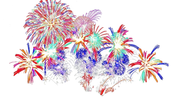 Colorful Fireworks Display Transparent PNG