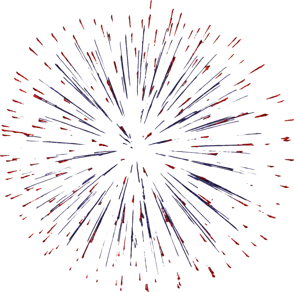 Abstract Red Blue Glitter Burst PNG