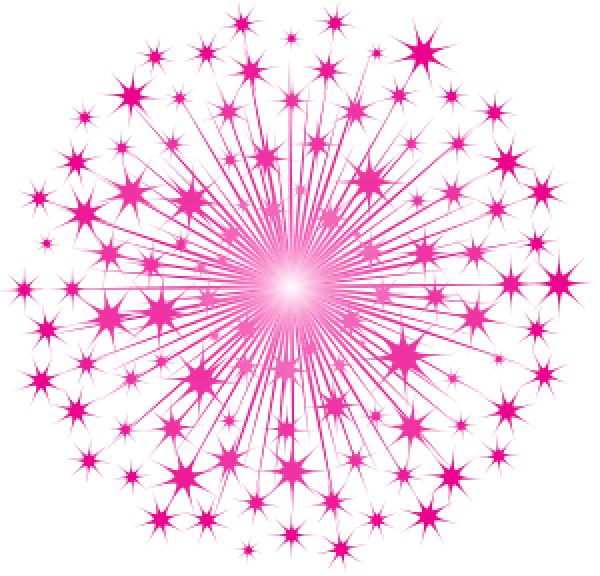 Vibrant Pink Starburst Explosion PNG Transparent