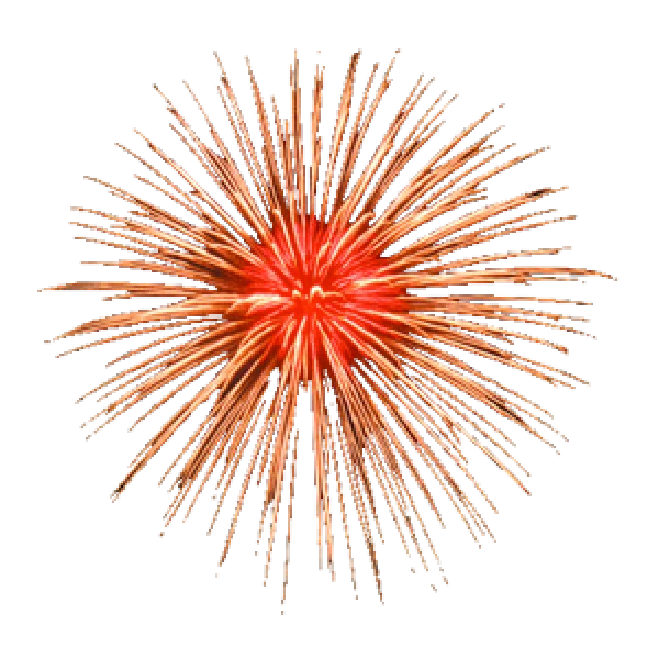 Exploding Firework Burst PNG Transparent Background