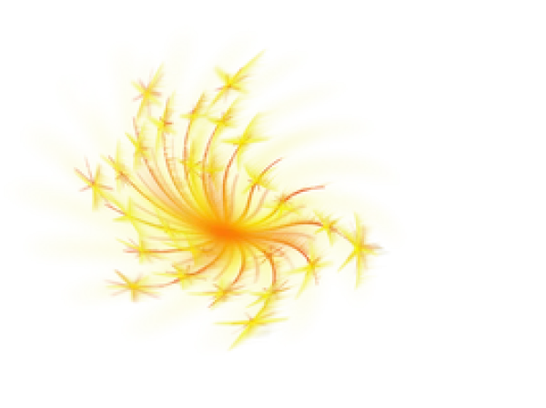 Glowing Yellow Swirl Burst PNG Transparent