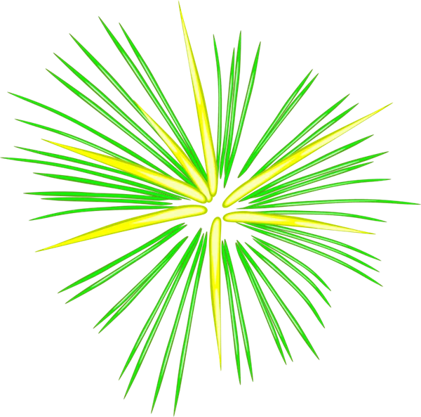 Vibrant Green Yellow Burst PNG Transparent Background
