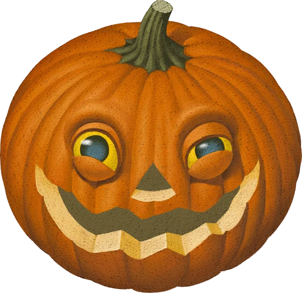 Funny Jack-o'-Lantern PNG Transparent Background
