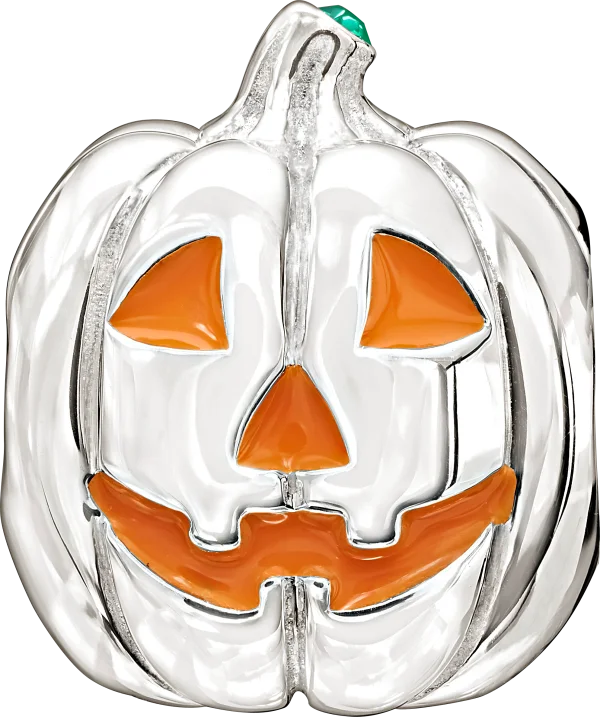 Shiny Silver Jack-o'-Lantern PNG Transparent