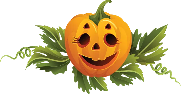 Smiling Halloween Jack-o-lantern Pumpkin PNG