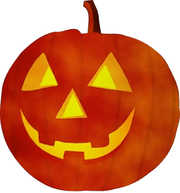 Glowing Jack-o'-lantern PNG Transparent Background