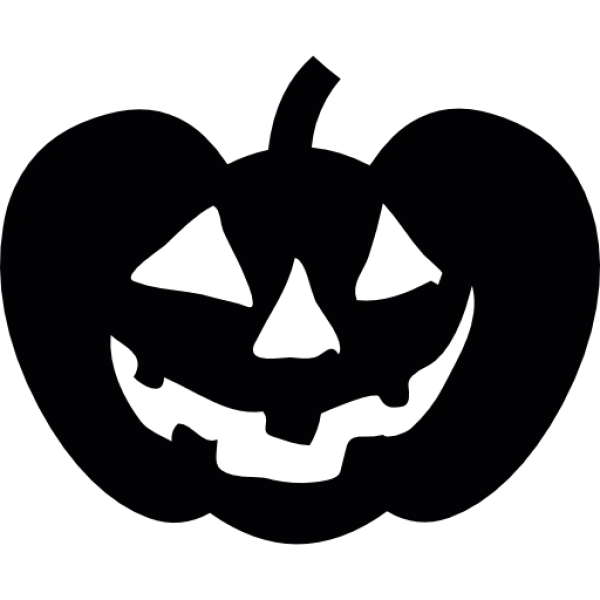 Black Jack-O'-Lantern Silhouette PNG Transparent