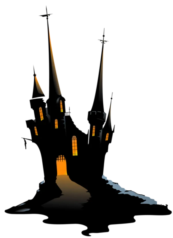 Spooky Haunted Castle PNG Transparent Background