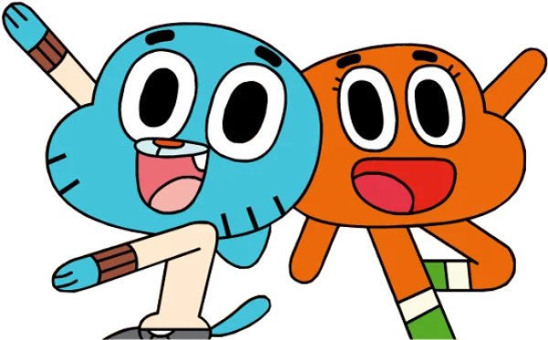 Gumball and Darwin Characters Transparent PNG