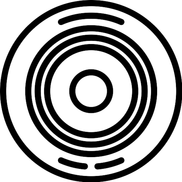 Solid Black Color PNG Element