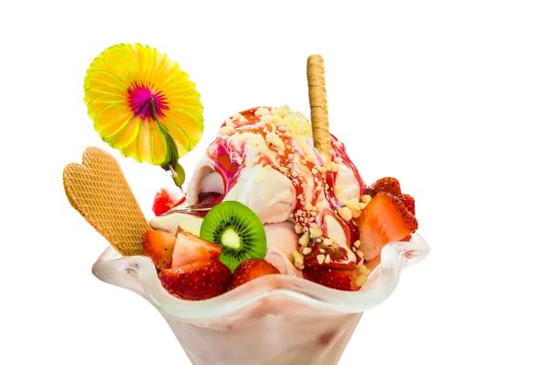 Delicious Ice Cream Sundae PNG Transparent Background