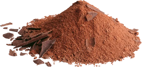 Cocoa Powder and Chocolate Shavings PNG Transparent