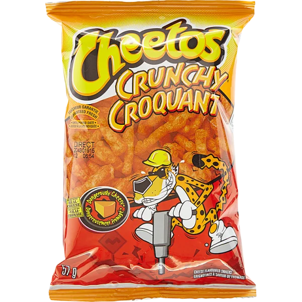 Cheetos Crunchy Croquant Snack Bag PNG Transparent