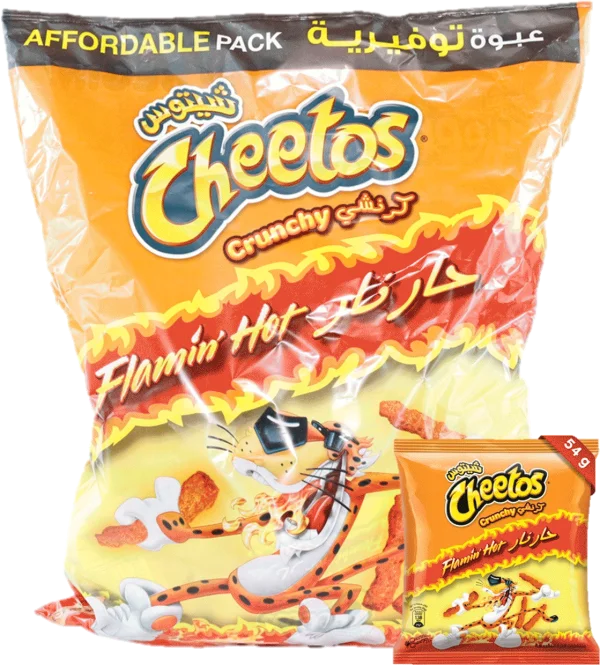 Cheetos Flamin' Hot Crunchy Affordable Pack PNG