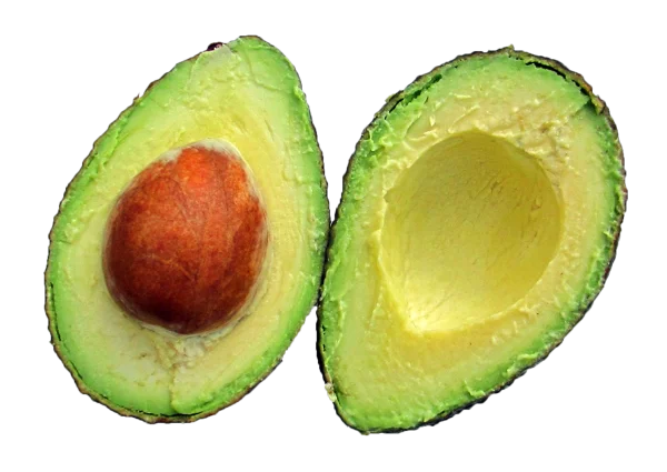 Sliced Avocado PNG Transparent Background