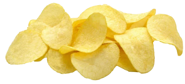 Crispy Potato Chips PNG Transparent Background