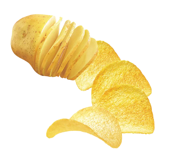 Potato to Potato Chips Transformation PNG