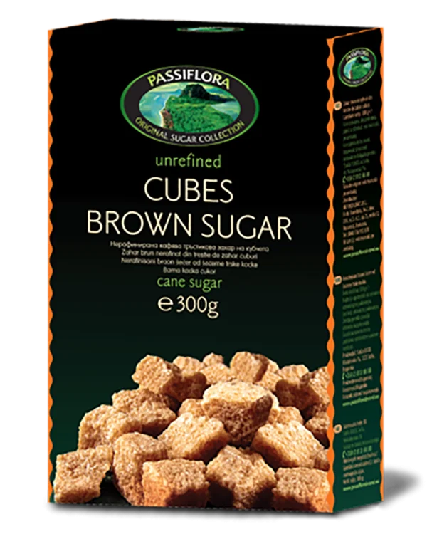 Passiflora Brown Sugar Cubes Box PNG Transparent Background