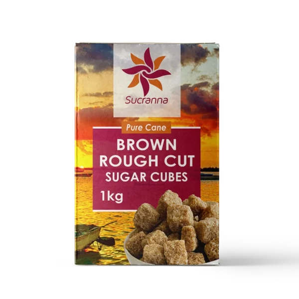 Sucranna Brown Rough Cut Sugar Cubes Box PNG Transparent