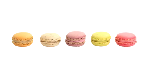 Assorted Colorful Macarons PNG Transparent Background