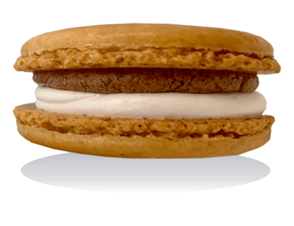 Chocolate and Vanilla Macaron PNG Transparent Background