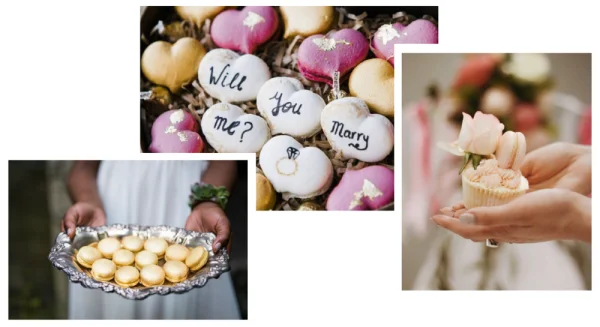 Will You Marry Me Macarons and Dessert PNG