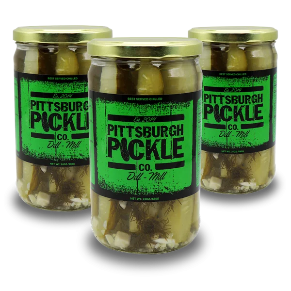 Pittsburgh Pickle Co. Dill-Mill Jars PNG Transparent