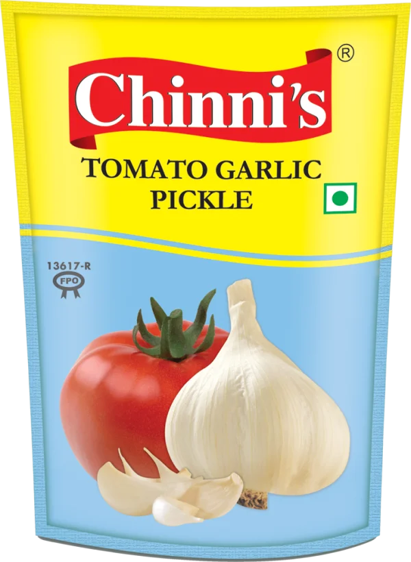 Chinni's Tomato Garlic Pickle Packet PNG